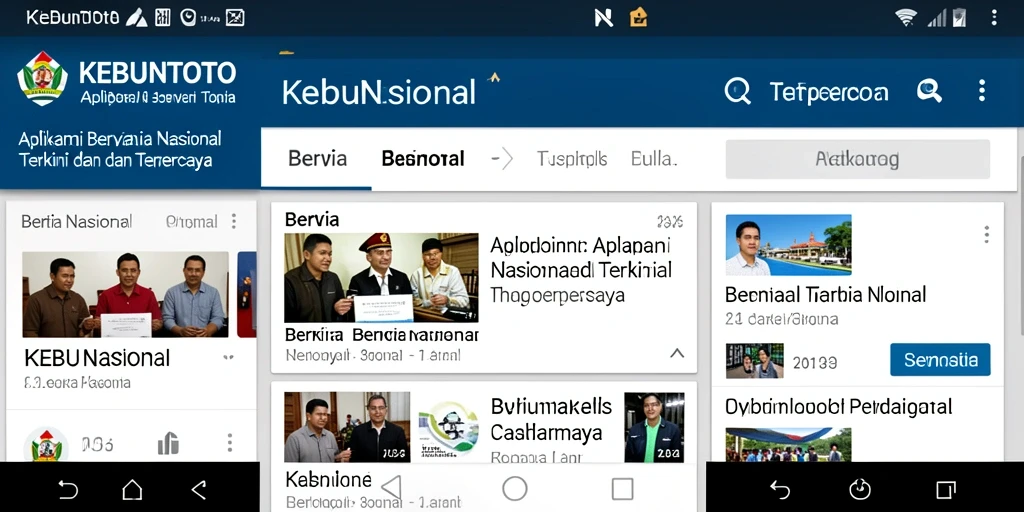 Antarmuka KEBUNTOTO menampilkan berita nasional terkini dan terpercaya.