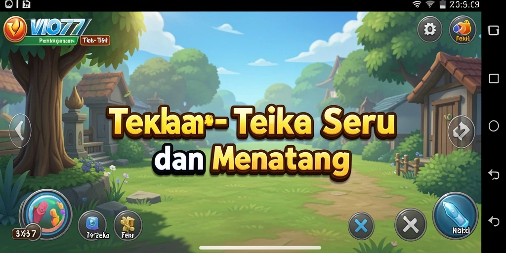 Tampilan antarmuka <strong>VIO77</strong> yang menarik dan penuh warna.